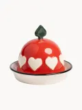 &klevering Маслёнка Hearts, красная с тёмно-зелёным — фото 1