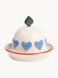 &klevering Маслёнка Hearts, красная со светло-голубым — фото 1