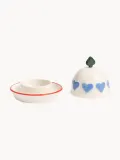&klevering Маслёнка Hearts, красная со светло-голубым — фото 2