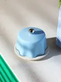&klevering Маслёнка Tavola, светло-голубая с молочно-белым — фото 3
