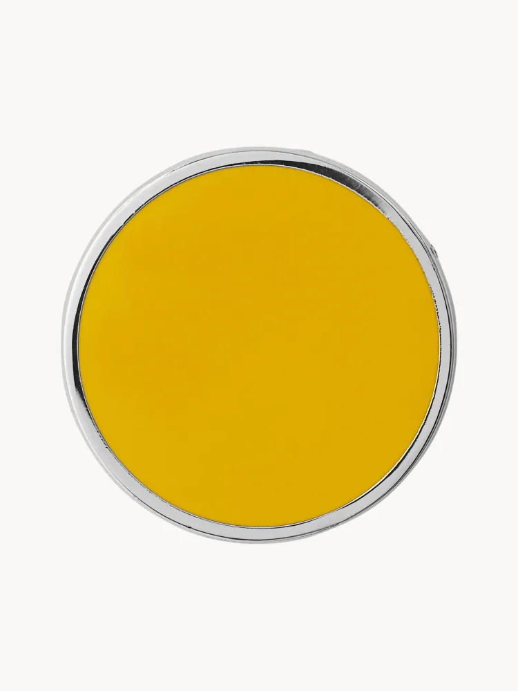 Mustard Made Магниты канцелярские The Buttons, 6 шт, солнечно-жёлтый с серебристой кромкой