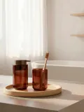 Zone Denmark Стакан для зубных щеток Tada из стекла, нугатовый прозрачный — фото 2