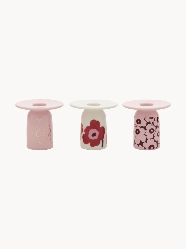 Marimekko Комплект подсвечников Unikko, 3 шт