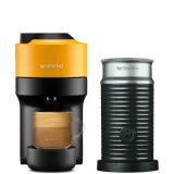 Кофемашина Nespresso Vertuo Pop манго и Aeroccino 3 — фото 1