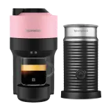 Кофемашина Nespresso Vertuo Pop розовая и Aeroccino 3 — фото 1