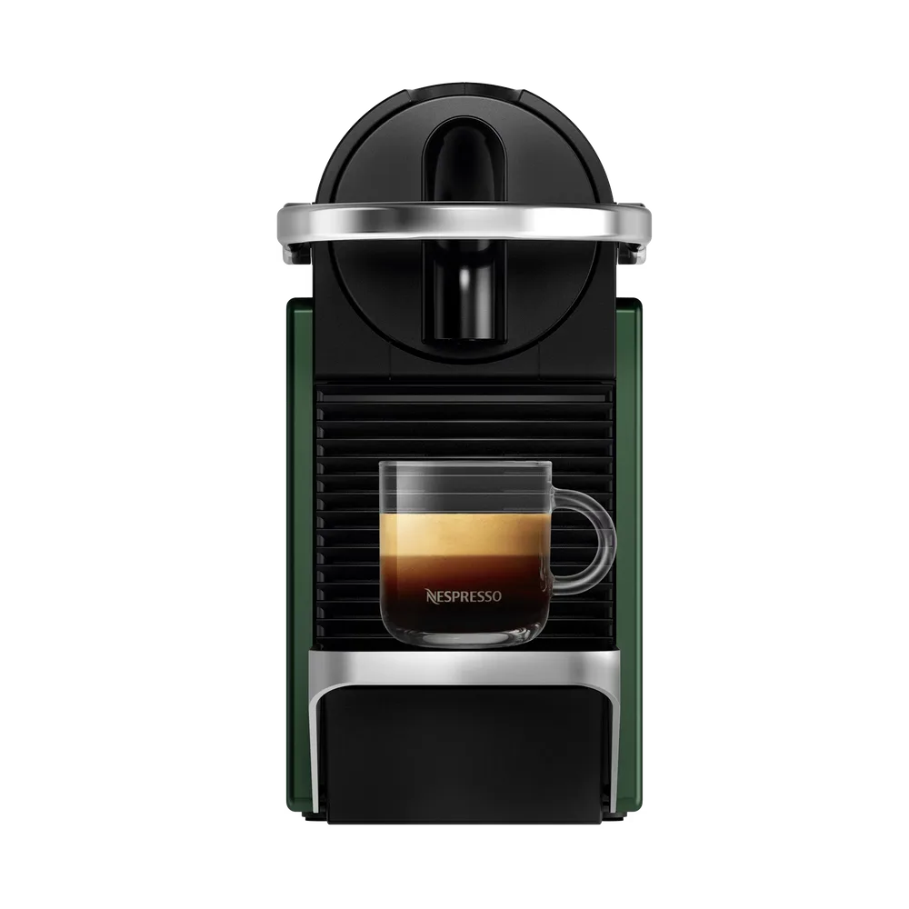 Кофемашина Nespresso Pixie тёмно-зелёная