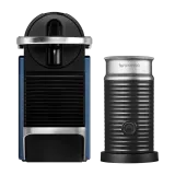 Кофемашина Nespresso Pixie тёмно-синяя и Aeroccino 3 — фото 1