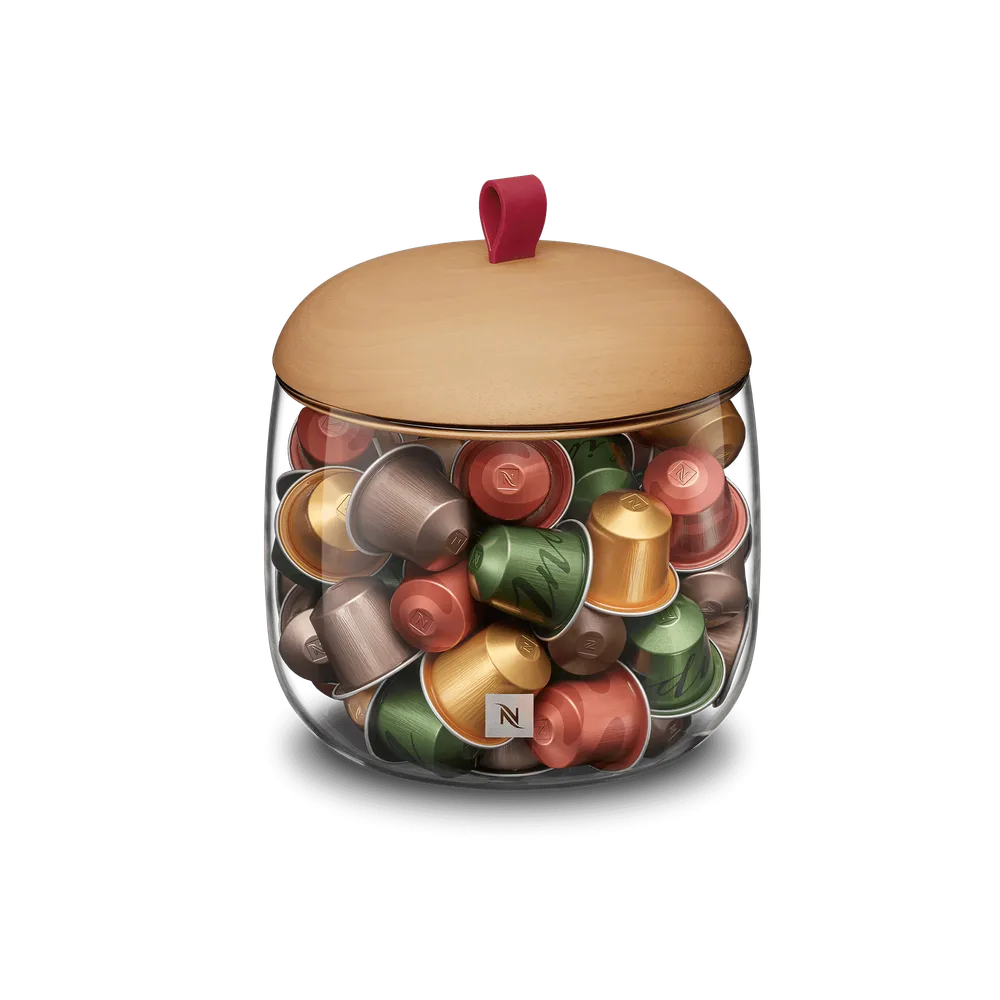 Nespresso Контейнер для капсул Mia с деревянной крышкой