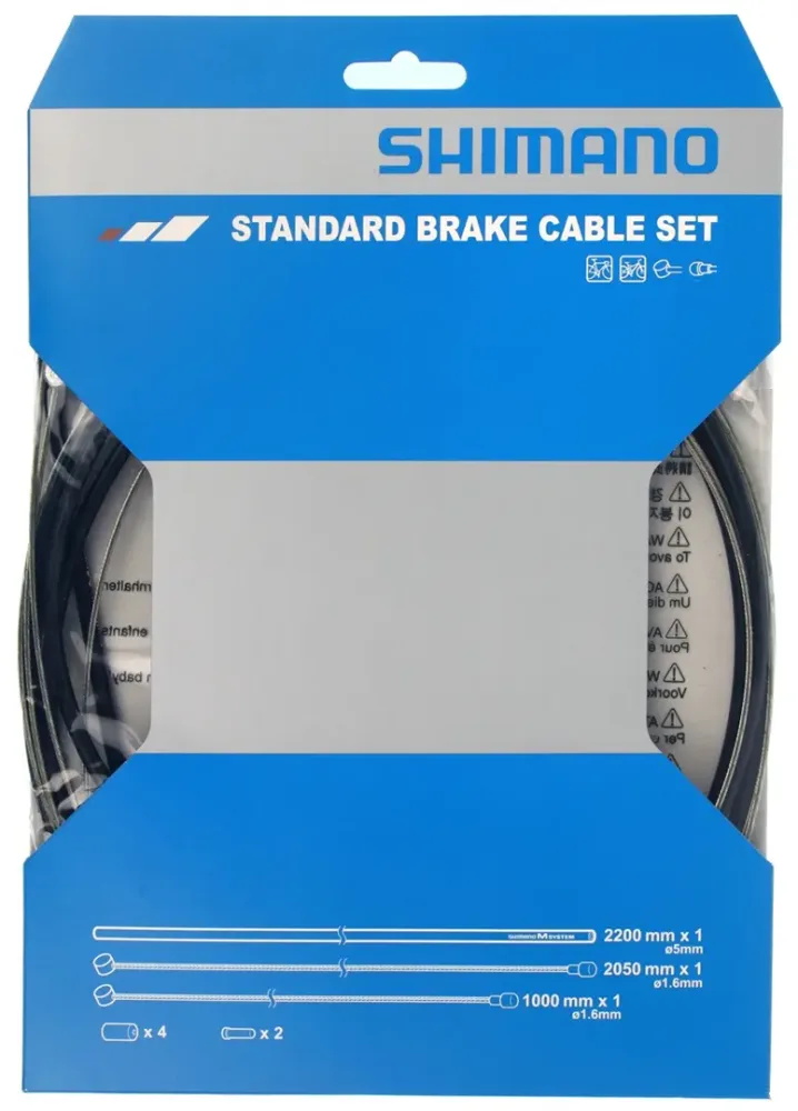 Комплект тормозных тросов и рубашек Shimano, назначение универсальная