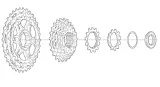 Кассета Shimano SLX CS-HG81 — фото 2