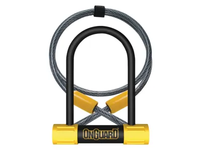 Замок велосипедный U-lock ONGUARD Bulldog Mini DT 8015 с тросом