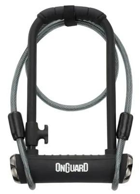 Замок велосипедный U-lock ONGUARD Pitbull DT 8005 с тросом
