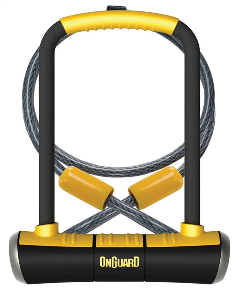 Замок велосипедный U-lock ONGUARD Pitbull DT 8005 с тросом