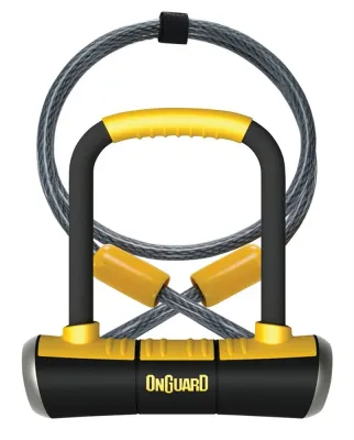 Замок велосипедный U-lock ONGUARD Pitbull Mini DT 8008 с тросом