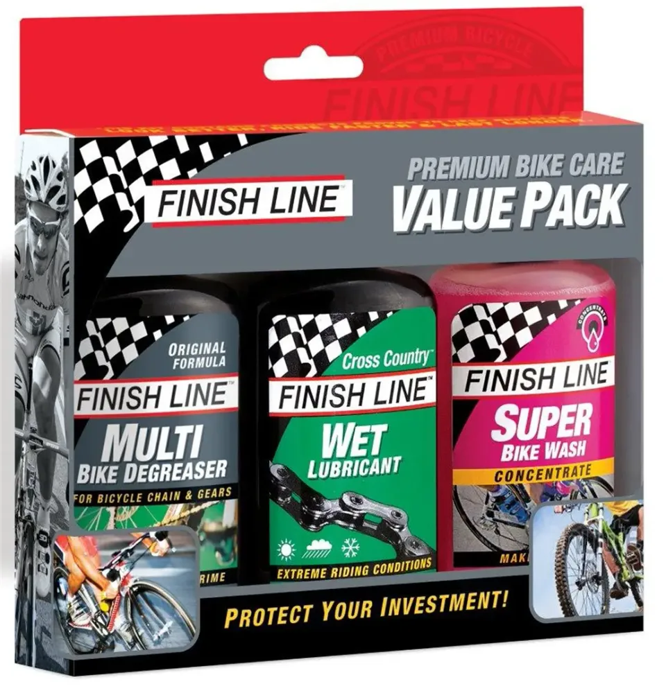 Набор для чистки и смазки цепи Finish Line Premium Bike Care Value Pack