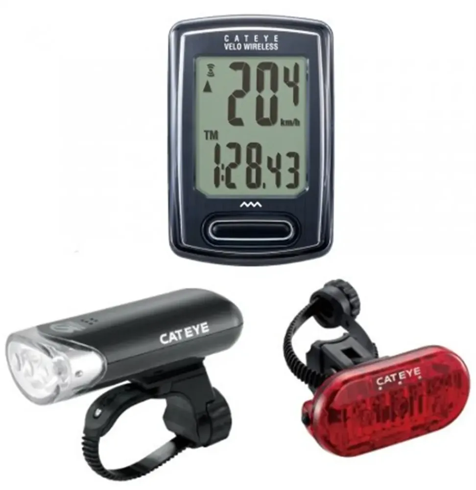 Комплект велосипедных фонарей CatEye HL-EL135 + TL-LD135 + CC-VT230W