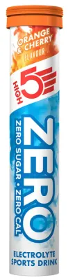 Электролитный напиток в таблетках HIGH5 Zero Electrolyte Sports Drink, Упаковка 20szt x 4 г, вкус апельсиновый, вишнёвый