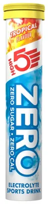 Электролитный напиток в таблетках HIGH5 Zero Electrolyte Sports Drink, Упаковка 20szt x 4 г, вкус тропические фрукты