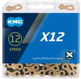 Цепь KMC X12 Ti-N Gold/Black — фото 3