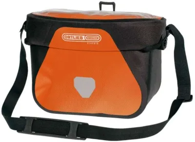 Сумка велосипедная на руль Ortlieb Ultimate Six Classic, Объём 6,5 л, цвет чёрно-оранжевый