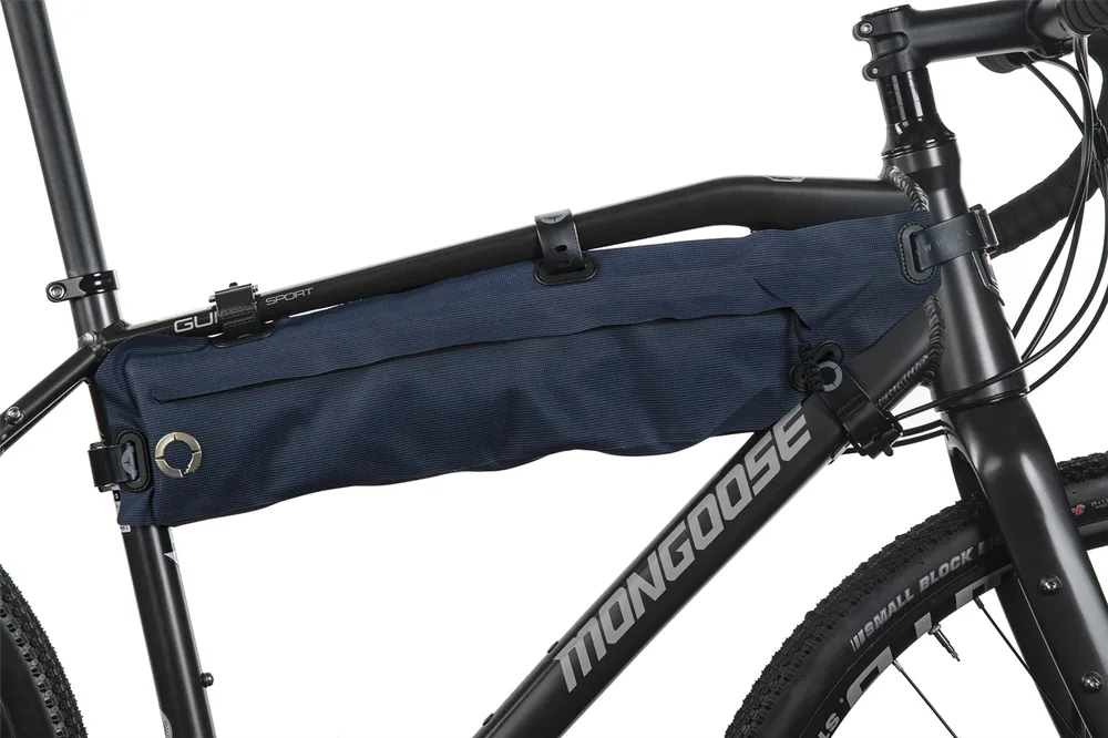 Сумка под раму Roswheel Off-Road Frame Bag, Объём 2 л, цвет тёмно-синий / Объём 2,5 л, цвет чёрно-тёмно-синий