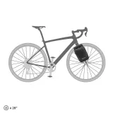 Сумка на вилку Ortlieb Fork Pack Plus, Объём 5,8 л, цвет чёрный / Объём 5,8 л, цвет красный — фото 6