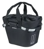 Велосипедная корзина на руль Basil Classic Carry All KF, Объём 15 л, цвет чёрный / Объём 15 л, цвет серый — фото 1