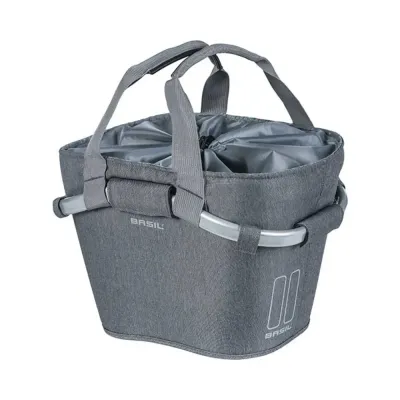 Велосипедная корзина на руль Basil Classic Carry All KF, Объём 15 л, цвет серый