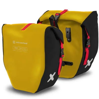Велосумки Extrawheel Biker, Объём 50 л, цвет чёрно-жёлтый