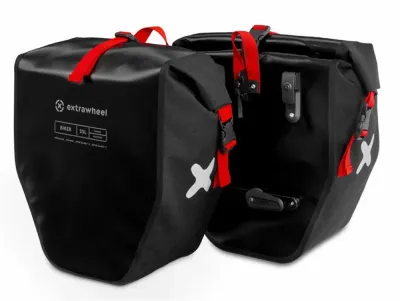 Велосумки Extrawheel Biker, Объём 50 л, цвет чёрный