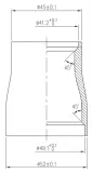 Рулевая колонка интегрированная 1 1/8 - 1 3/8 tapered FSA Orbit IS 138 — фото 2