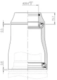 Рулевая колонка интегрированная 1 1/8 - 1 3/8 tapered FSA Orbit IS 138 — фото 3