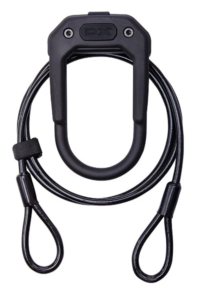 Замок велосипедный U-lock с тросом Hiplok DX Plus