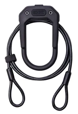 Замок велосипедный U-lock с тросом Hiplok DX Plus