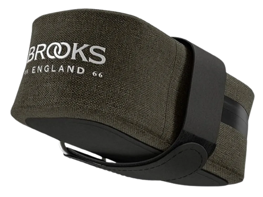 Сумка велосипедная подседельная Brooks Scape Pocket, Объём 0,7 л, цвет зелёный / Объём 0,7 л, цвет чёрный