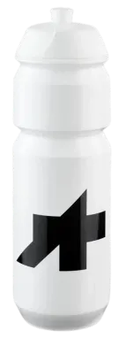Фляга велосипедная ASSOS Signature Water Bottle, Объём 750 мл, цвет бело-чёрный