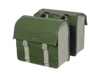 Велосумки Basil Urban Load Double Bag, Объём 53 л, цвет зелёный / Объём 53 л, цвет кирпичный / Объём 53 л, цвет бело-чёрный — фото 1