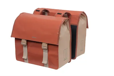 Велосумки Basil Urban Load Double Bag, Объём 53 л, цвет кирпичный