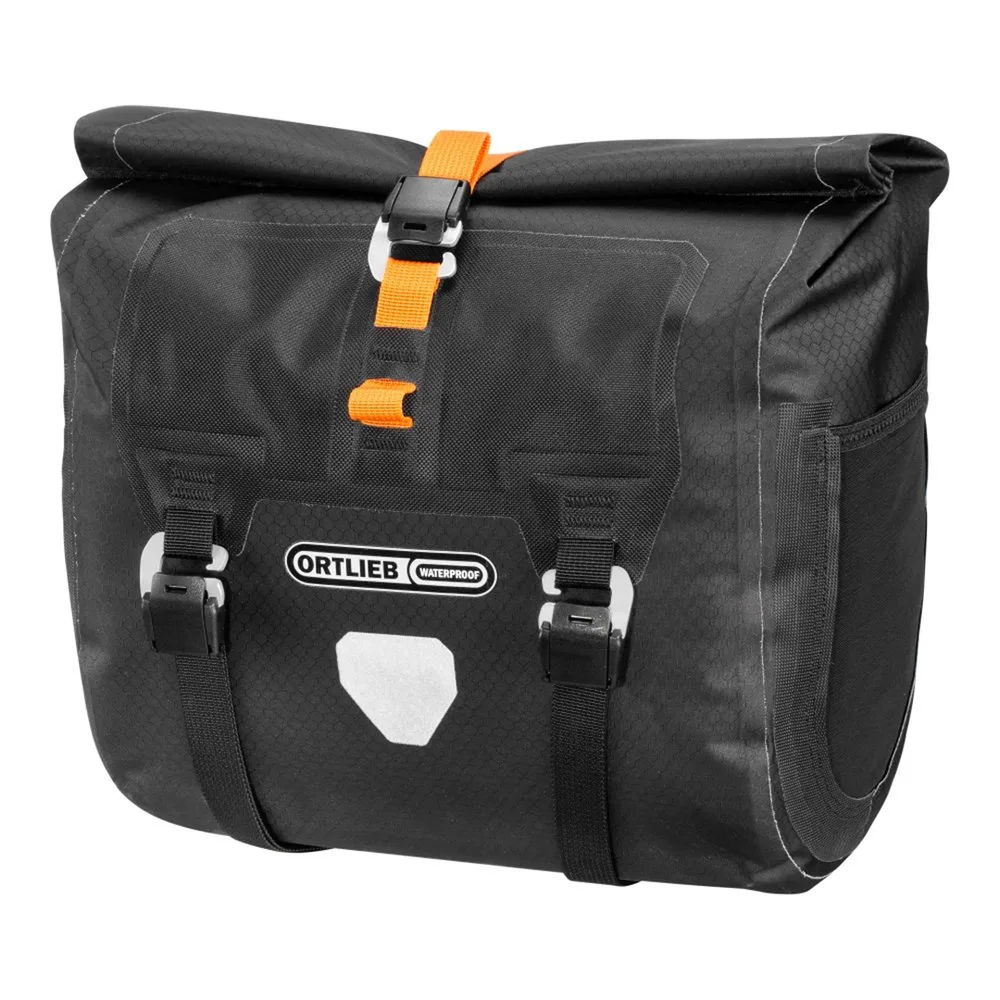 Сумка на руль Ortlieb Handlebar Pack QR, Объём 11 л, цвет чёрно-оранжевый / Объём 11 л, цвет коричневый