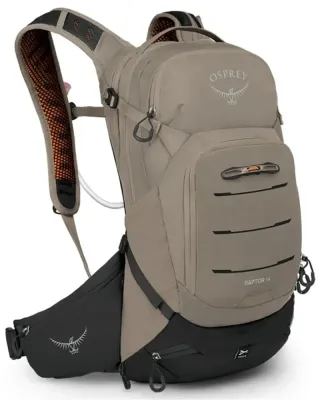 Рюкзак велосипедный с питьевой системой Osprey Raptor 14, Объём 14 л, цвет чёрно-серый