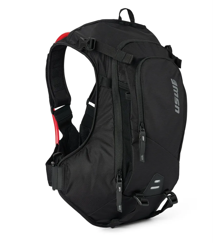 Рюкзак велосипедный с питьевой системой USWE MTB Hydro 12, Объём 12 л, цвет чёрный / Объём 12 л, цвет коричнево-чёрный