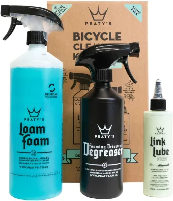Набор для чистки велосипеда Peaty's Wash Degrease Lubricate Dry Starter Pack
