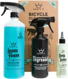 Набор для чистки велосипеда Peaty's Wash Degrease Lubricate Dry Starter Pack — фото 1