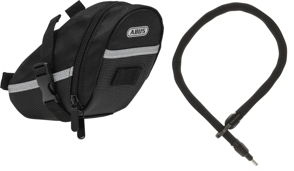 Замок-цепь + подседельная сумка Abus IvyTex Adaptor Chain