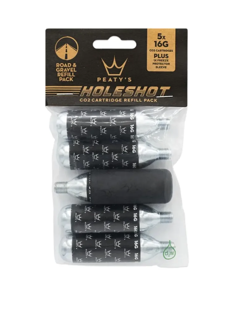 Баллончики CO2 Peaty's Holeshot CO2 Refill Pack Road Gravel