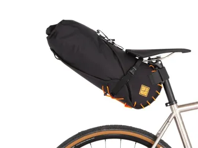 Подседельная сумка Restrap Saddle Bag, Объём 14 л, цвет чёрно-оранжевый