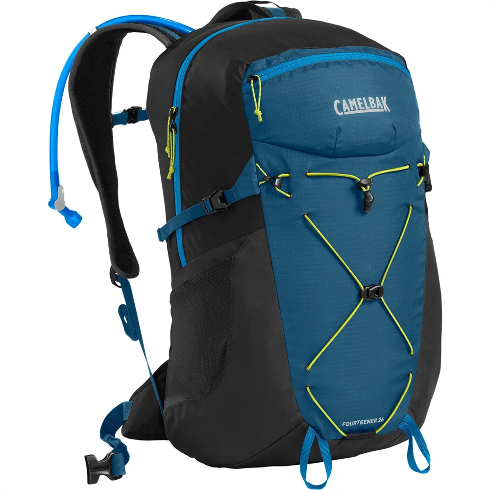 Рюкзак велосипедный с питьевой системой Camelbak Fourteener 26, Объём 26 л, цвет синий / Объём 26 л, цвет красно-графитовый