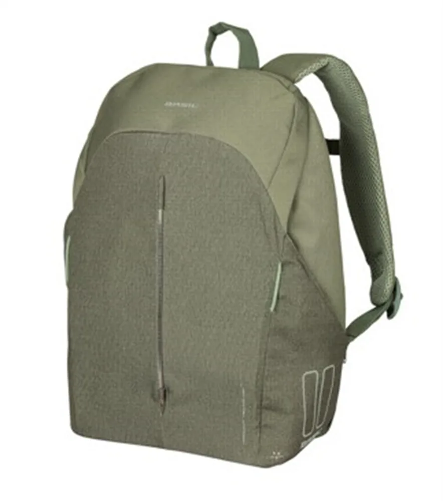 Рюкзак велосипедный Basil B-Safe Commuter, Объём 13 л, цвет оливковый / Объём 13 л, цвет графитовый