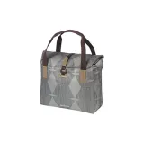 Сумка велосипедная на багажник Basil Elegance Shopper, Объём 20 л, цвет серый / Объём 20 л, цвет синий — фото 1