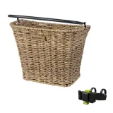 Велосипедная корзина на руль Basil Bremen Rattan Look KF + KF Handlebar Holder — фото 1